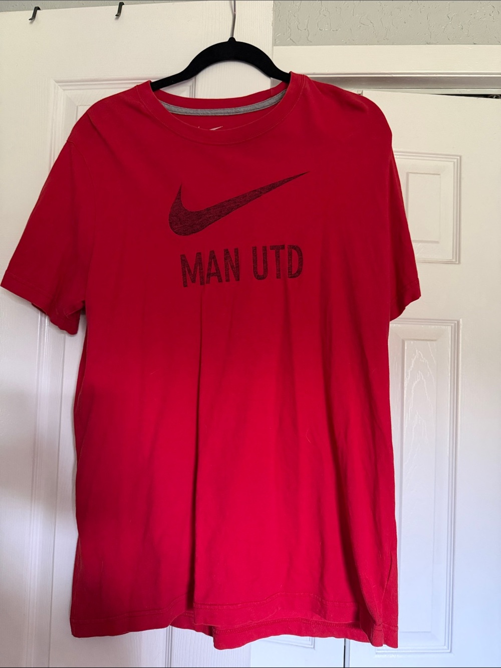 Nike Red Man Utd Short Sleeve Tee